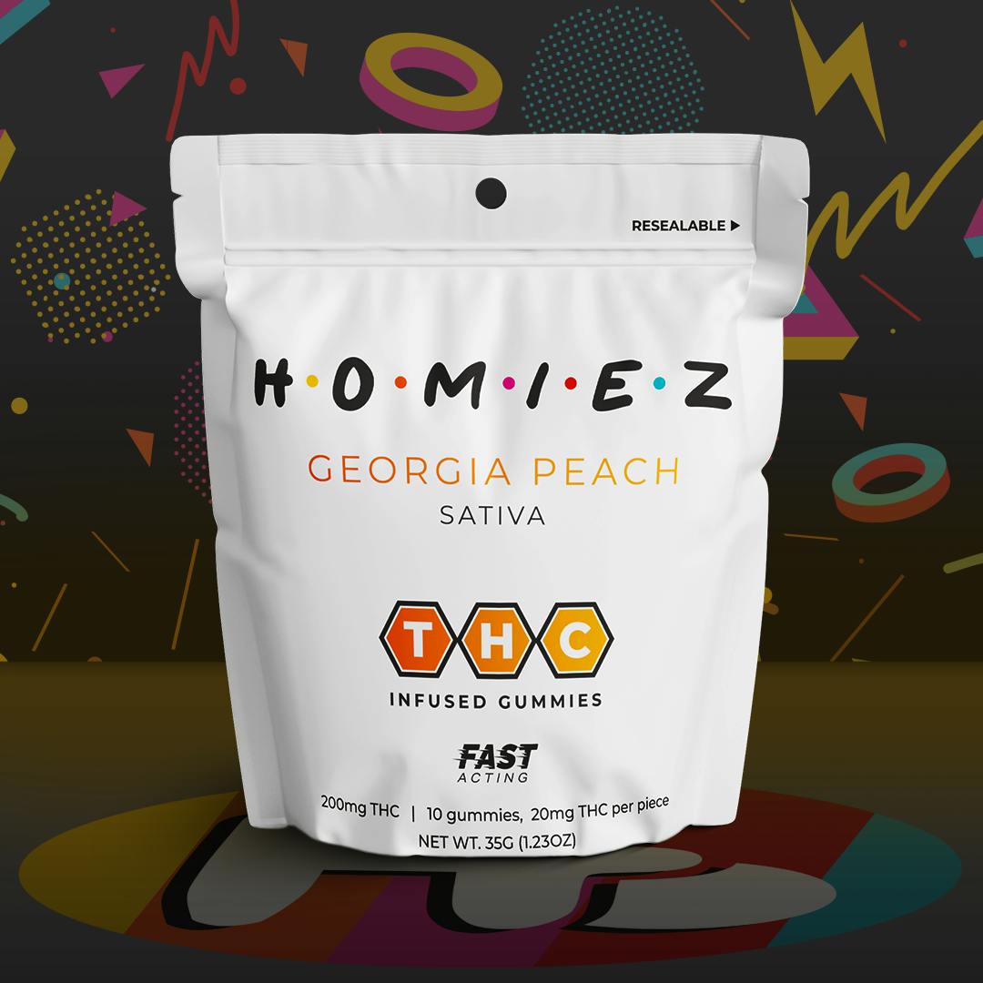 HOMIEZ | Gummies 200mg | Georgia Peach by HOMIEZ