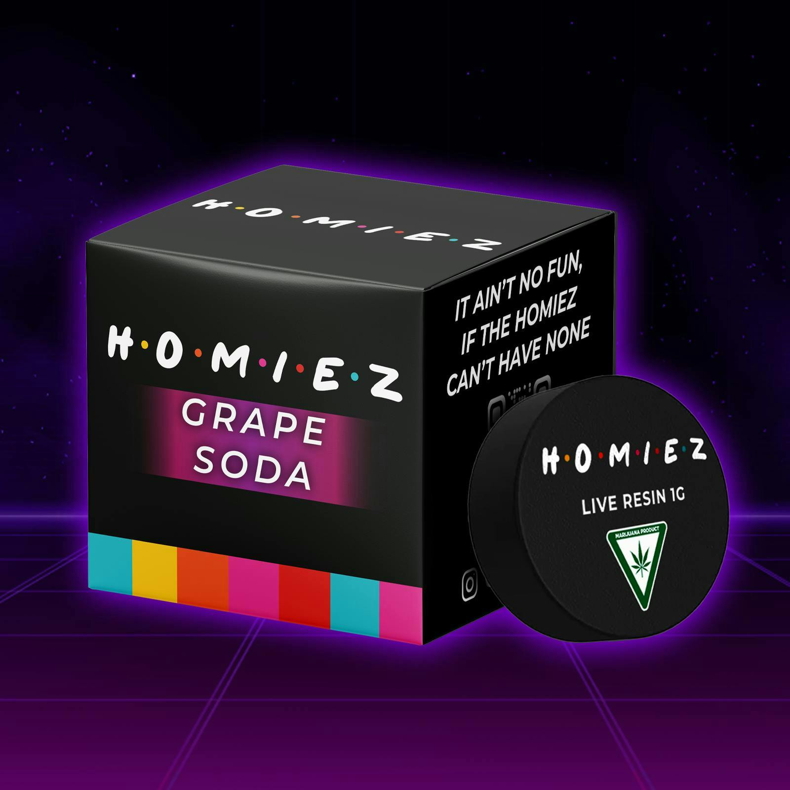 HOMIEZ | Live Resin 1g | Grape Soda at Stay Lifted
