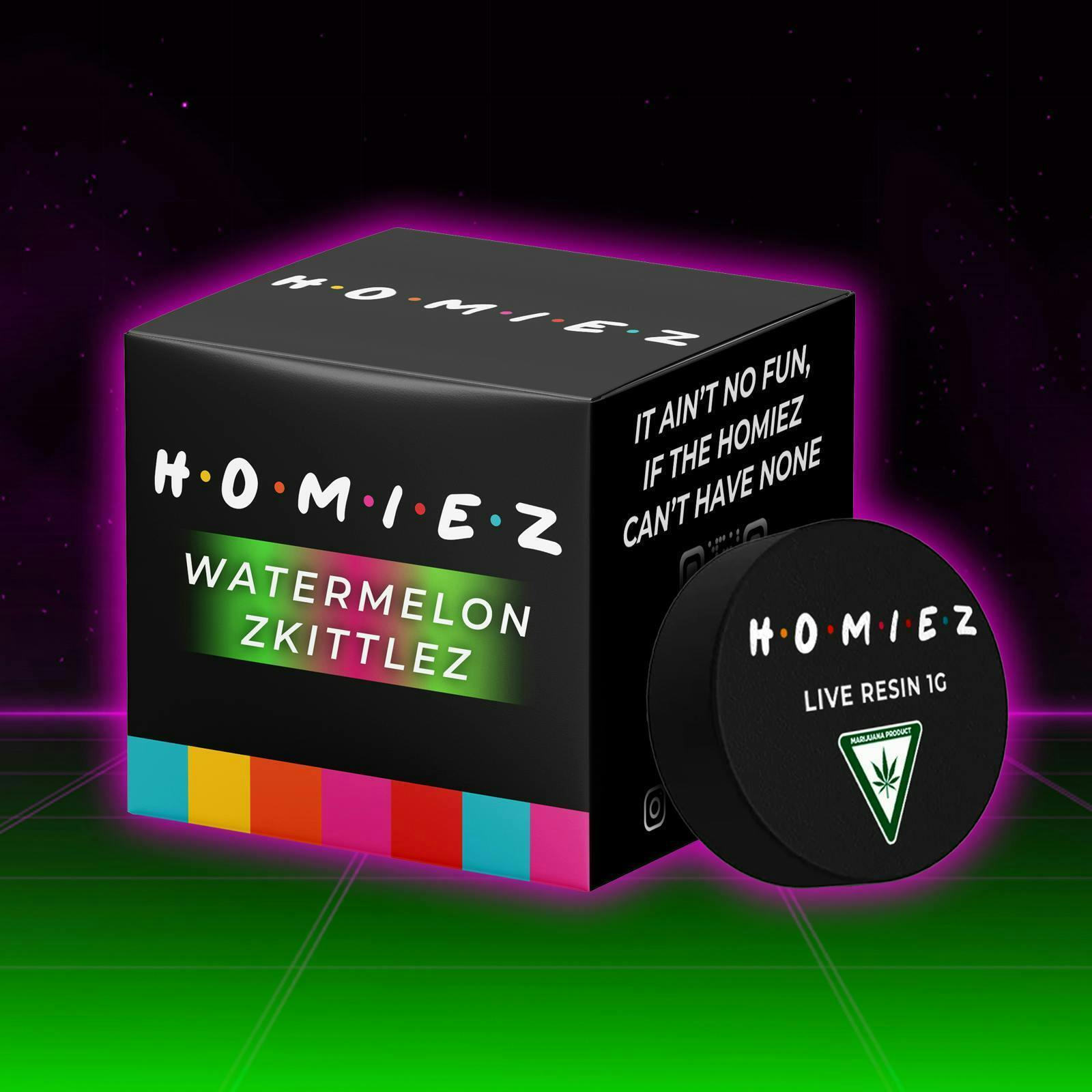 HOMIEZ | Live Resin 1g | Watermelon Zkittlez at King of Budz - Cannabis Dispensary New Buffalo