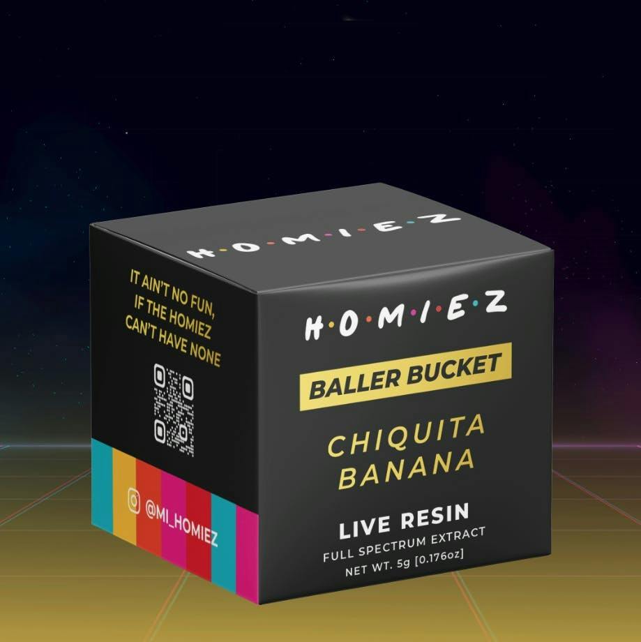 HOMIEZ | 5g Live Resin Baller Bucket | Chiquita Banana