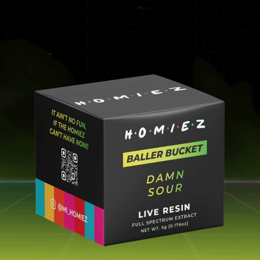 HOMIEZ | 5g Live Resin Baller Bucket | Damn Sour by HOMIEZ