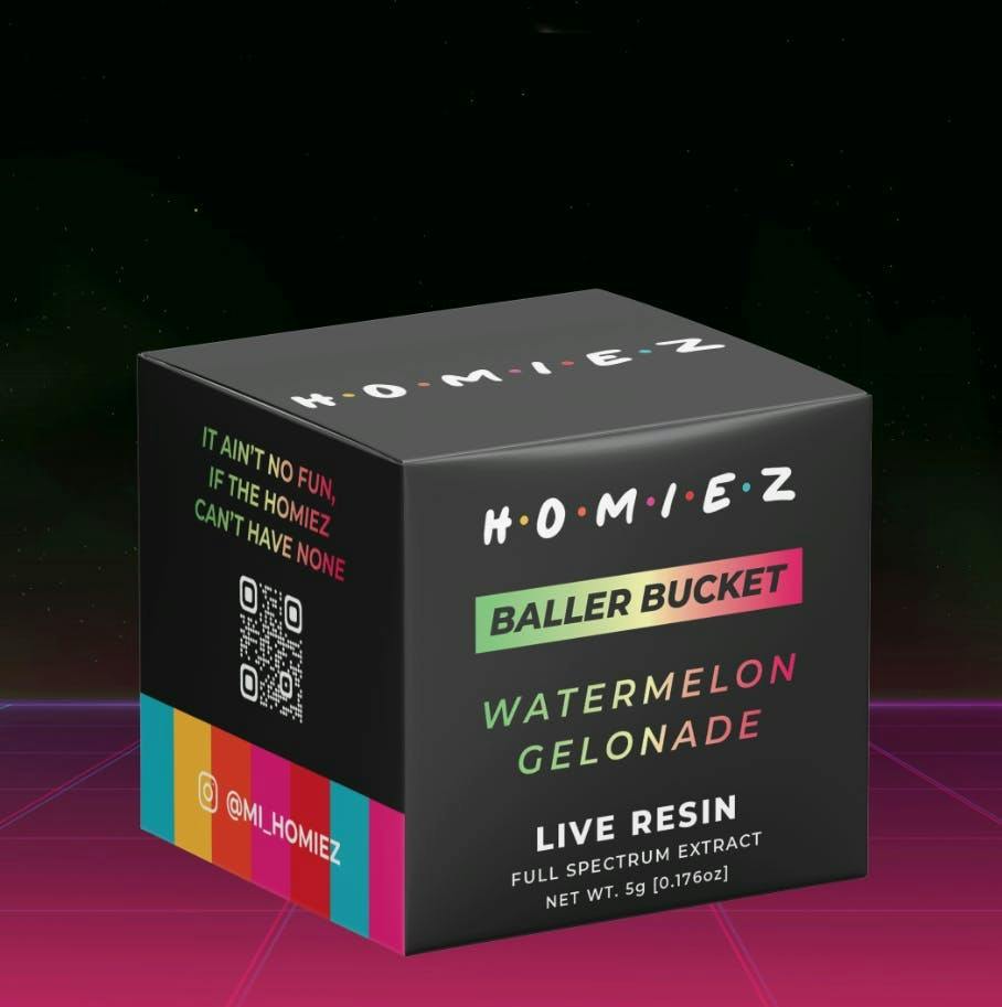Resin Baller Bucket Watermelon Gelonade