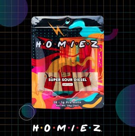 HOMIEZ | Pre-Roll 28pk | Super Sour Diesel