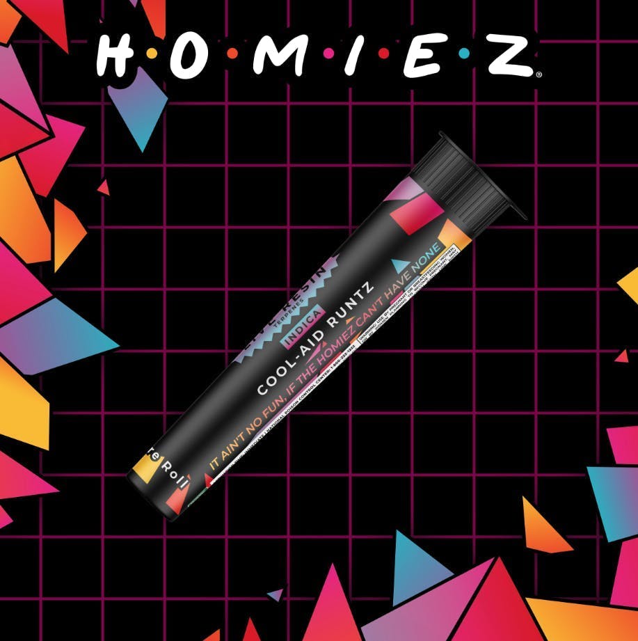 HOMIEZ | Pre-Roll Infused 1.3g | Cool-Aid Runtz