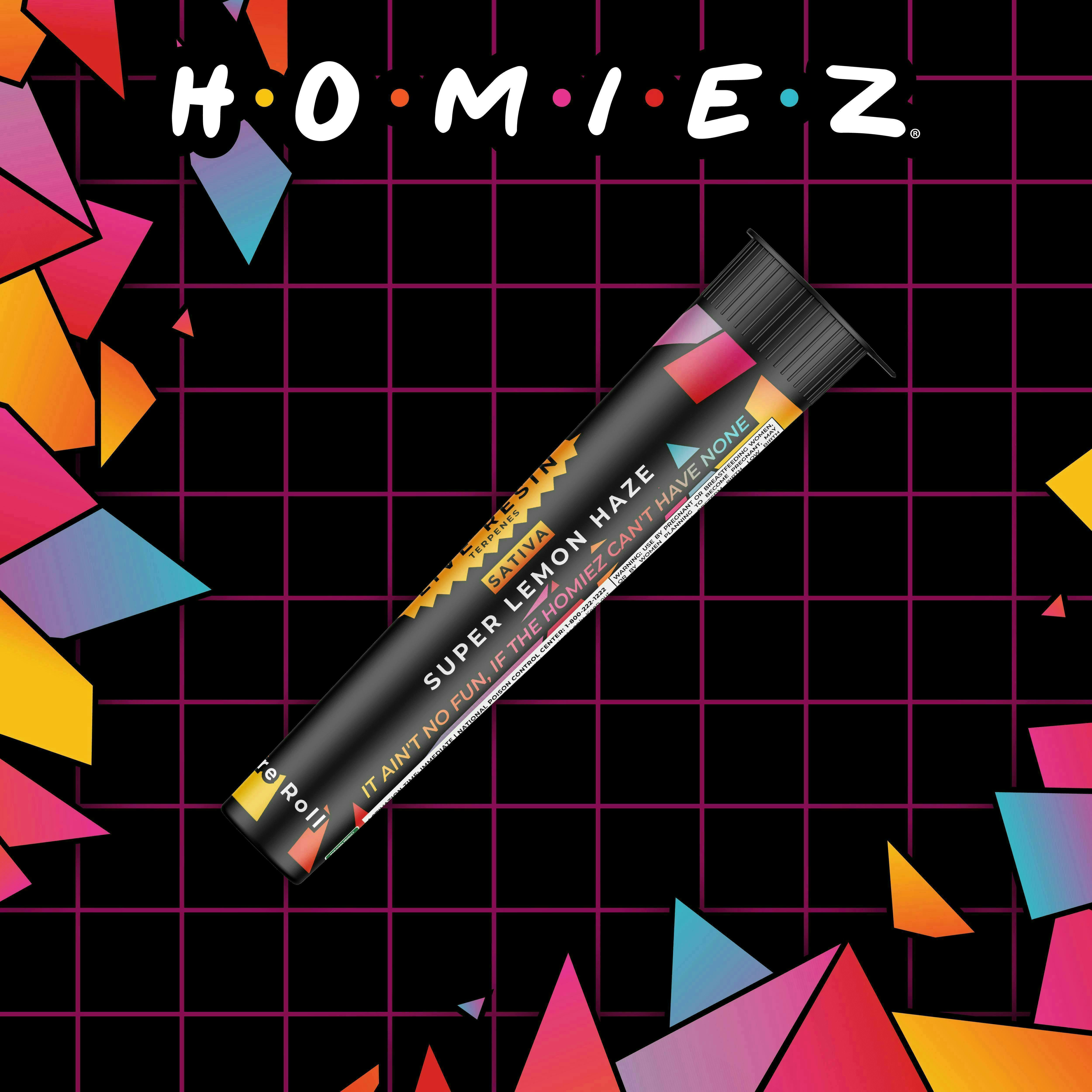 HOMIEZ | Pre-Roll Infused 1.3g | Super Lemon Haze