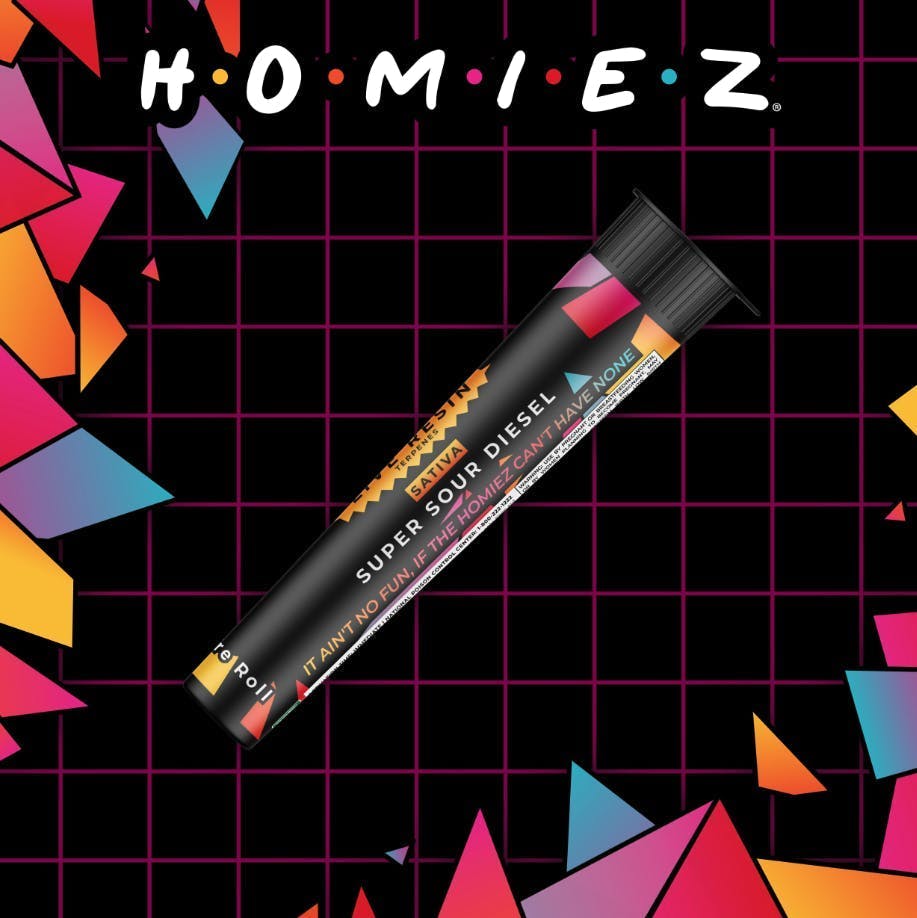 HOMIEZ | Pre-Roll Infused 1.3g | Super Sour Diesel