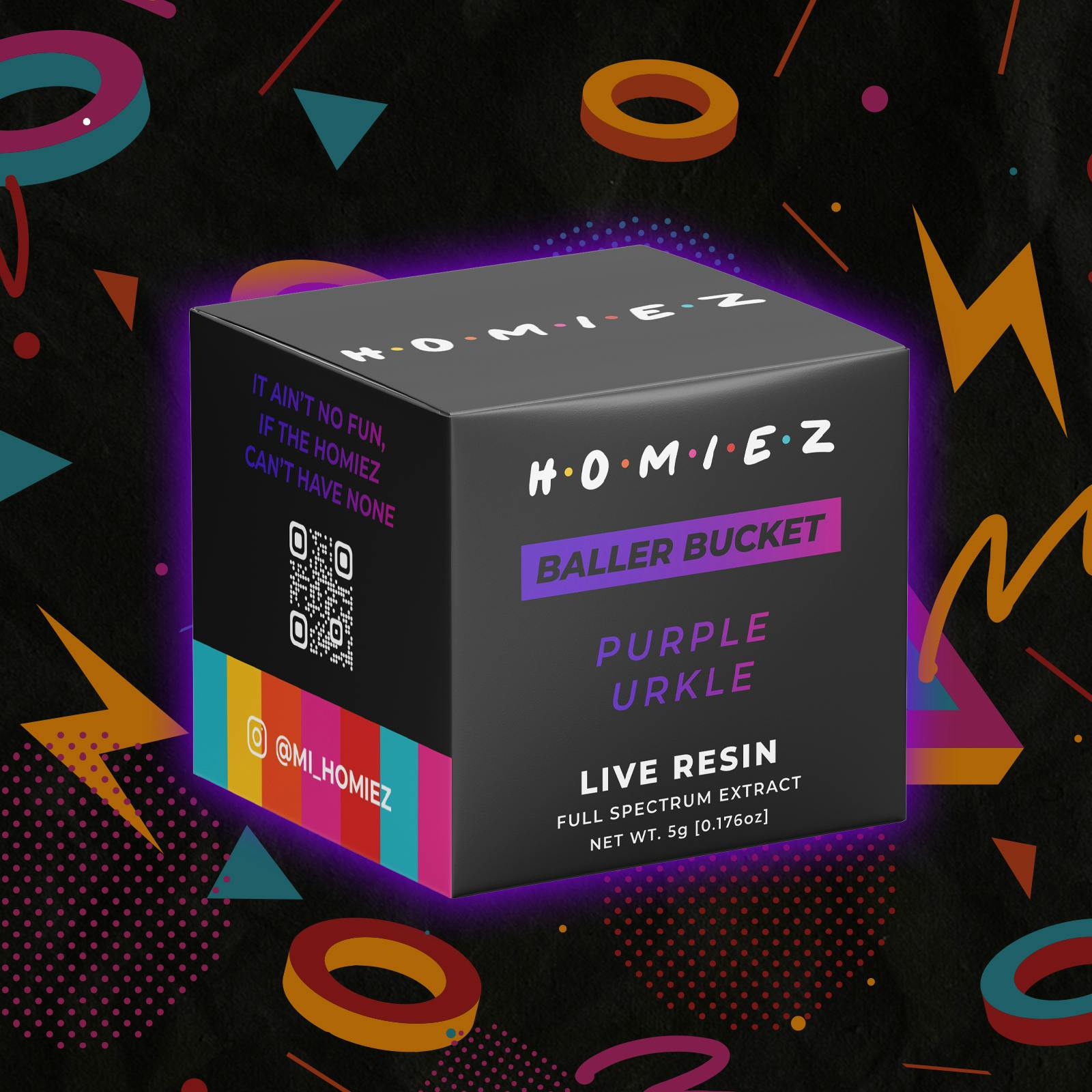 HOMIEZ | 5g Live Resin Baller Bucket | Purple Urkle