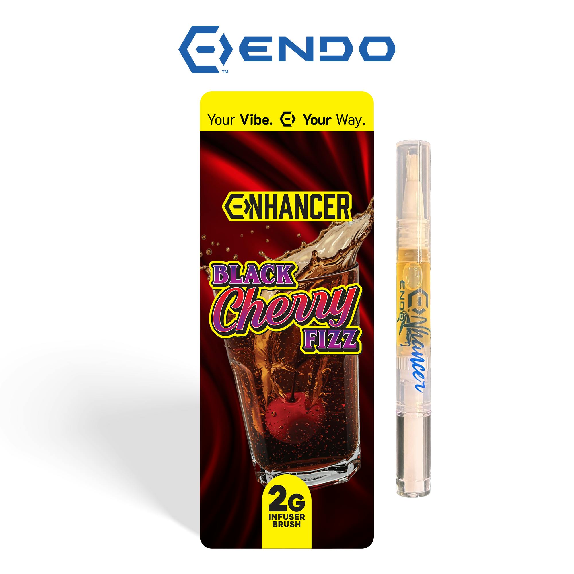 ENDO ENHANCER BALLER BRUSH 2G INSTANT INFUSER BLACK CHERRY FIZZ by Endo