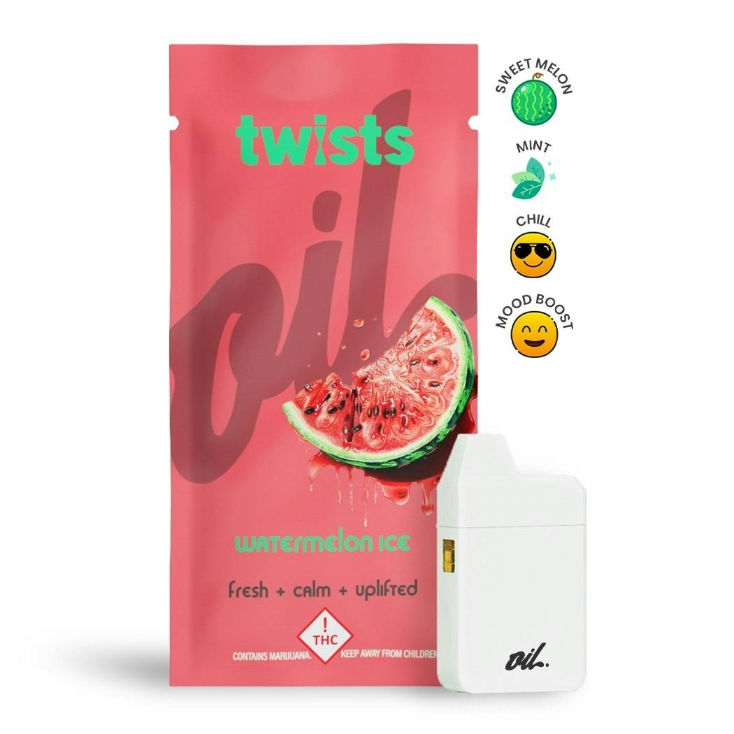 Watermelon Ice Flavor - "Twists" AIO 'Tugboat' (2g) - by Oil®