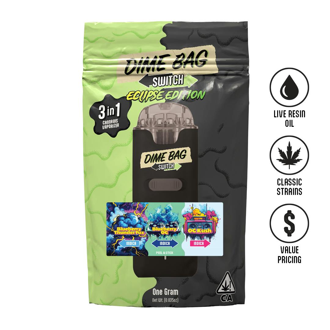 Blueberry Thunder Fux x OG Kush | Switch Disposable | 1g