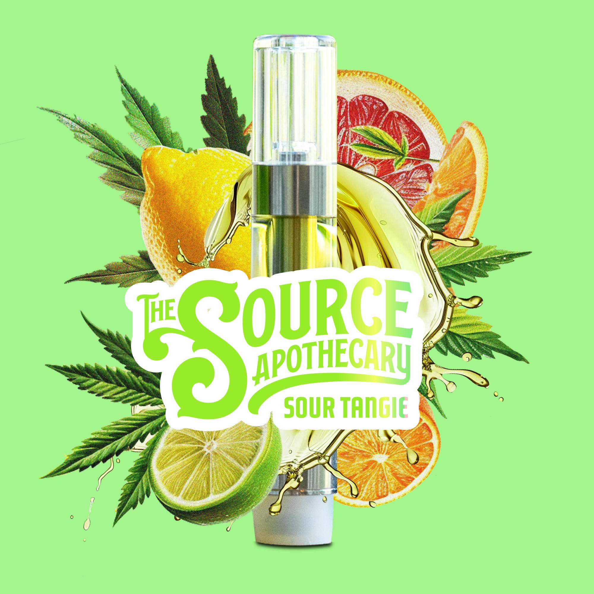 Sour Tangie 1g Cart by The Source Apothecary
