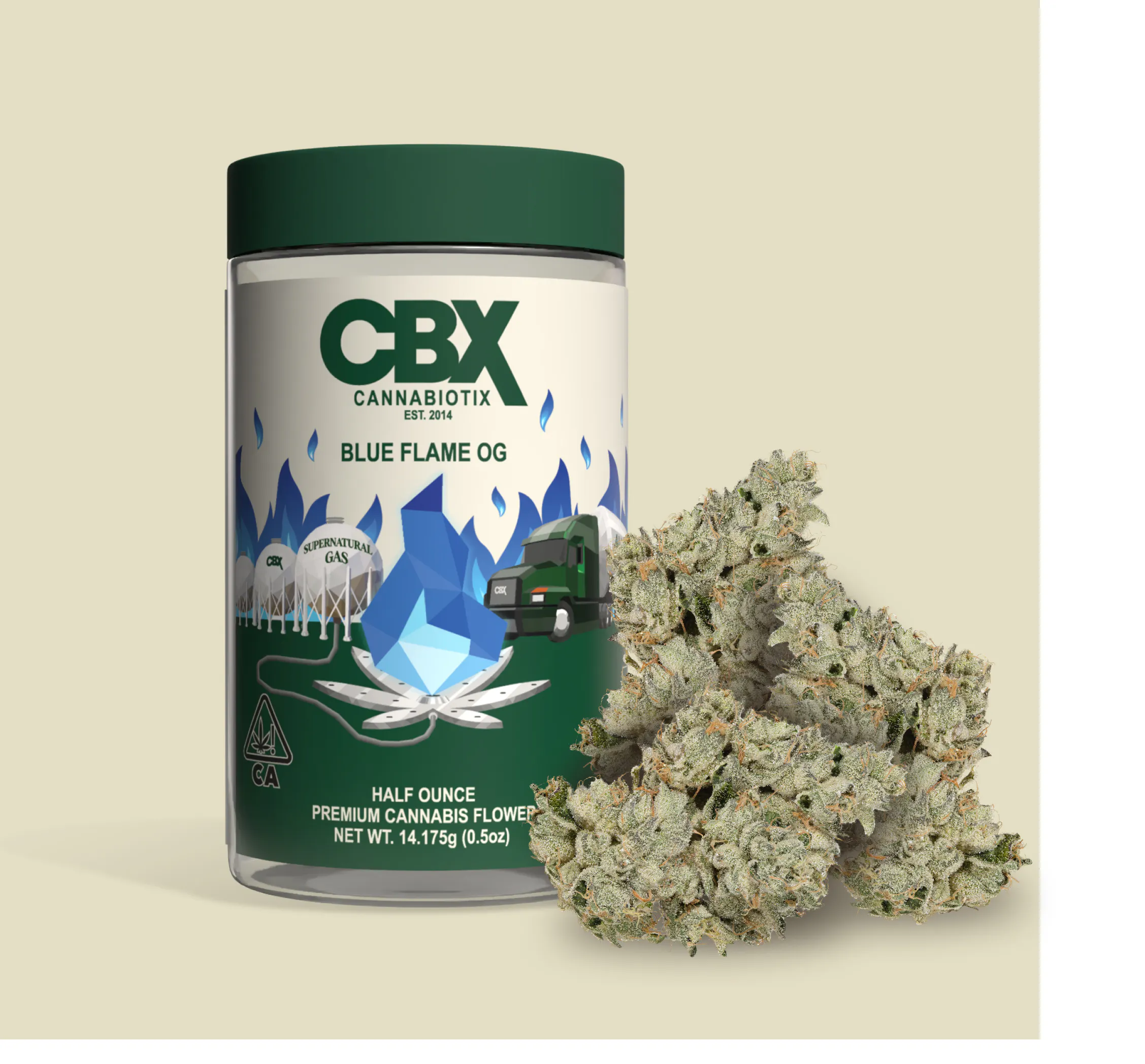 CBX: Cannabiotix - CBX | Blue Flame OG | 14g Flower Main Image