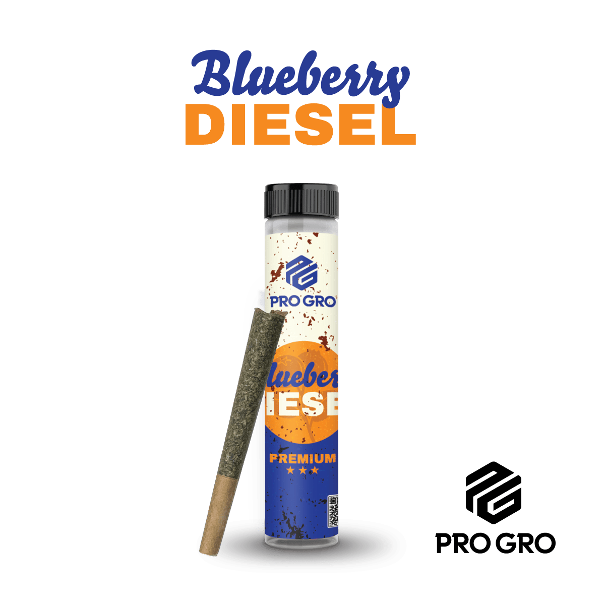 Blueberry Diesel Pre-Roll | 1g by Pro Gro