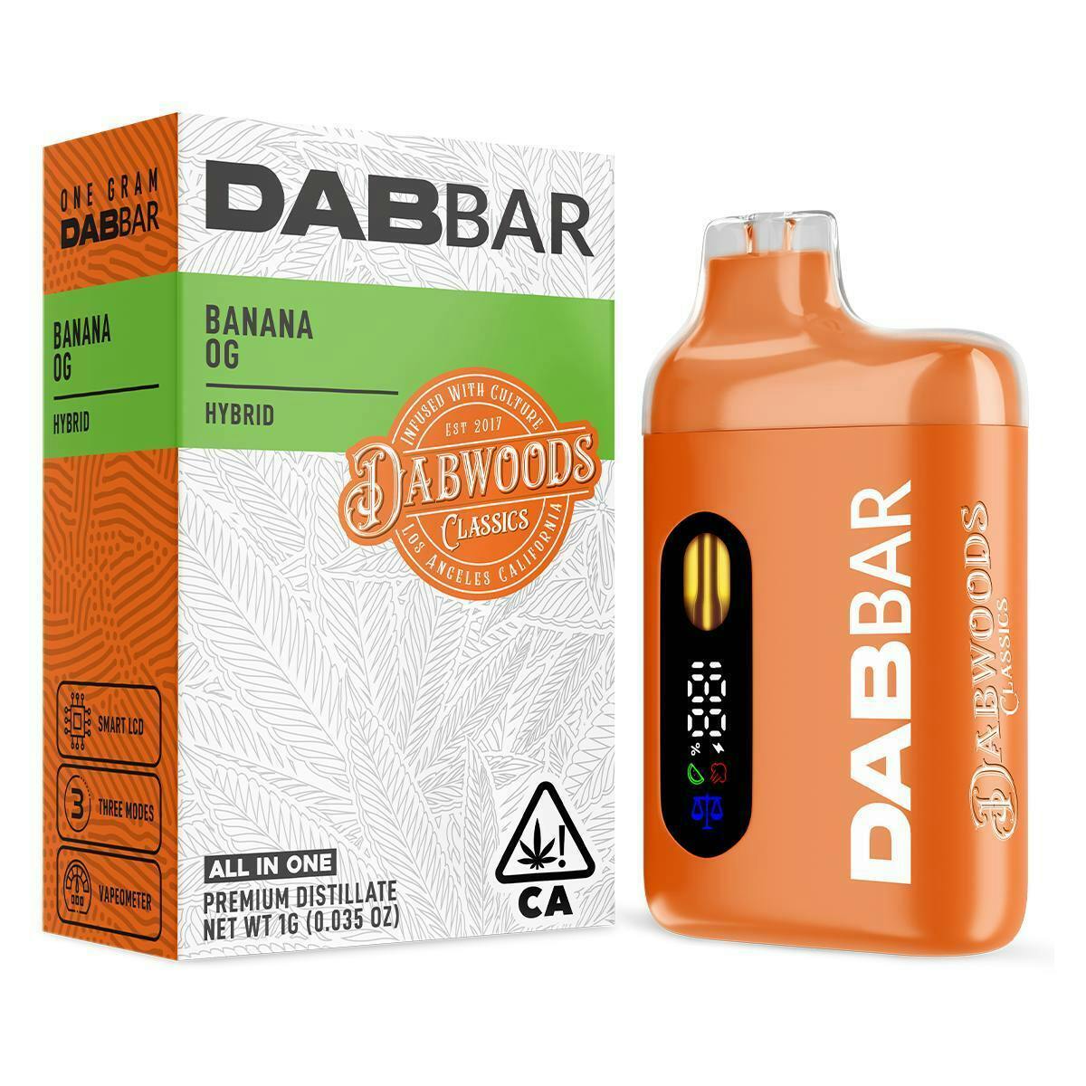 DABBAR CLASSICS 2.0 DISTILLATE 1G BANANA OG - Dabwoods