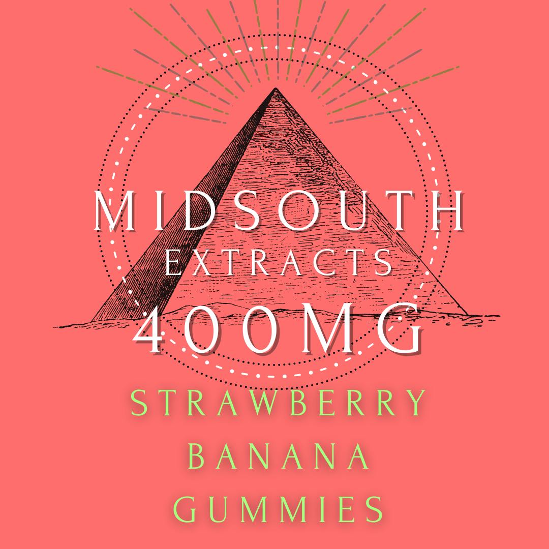 Gummies - 400mg - Strawberry Banana at DABBS Cannabis Dispensary