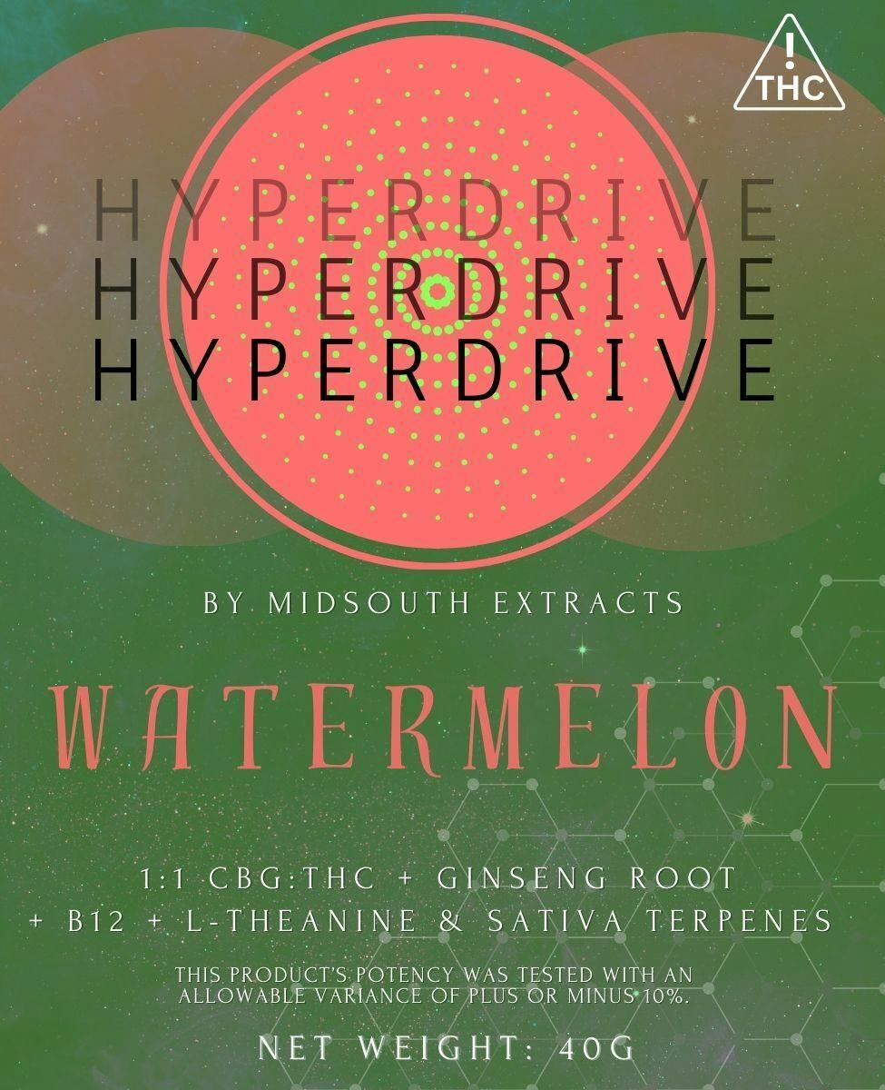 Gummies - Hyper Drive - 100mg - Watermelon at ROOTDOWN