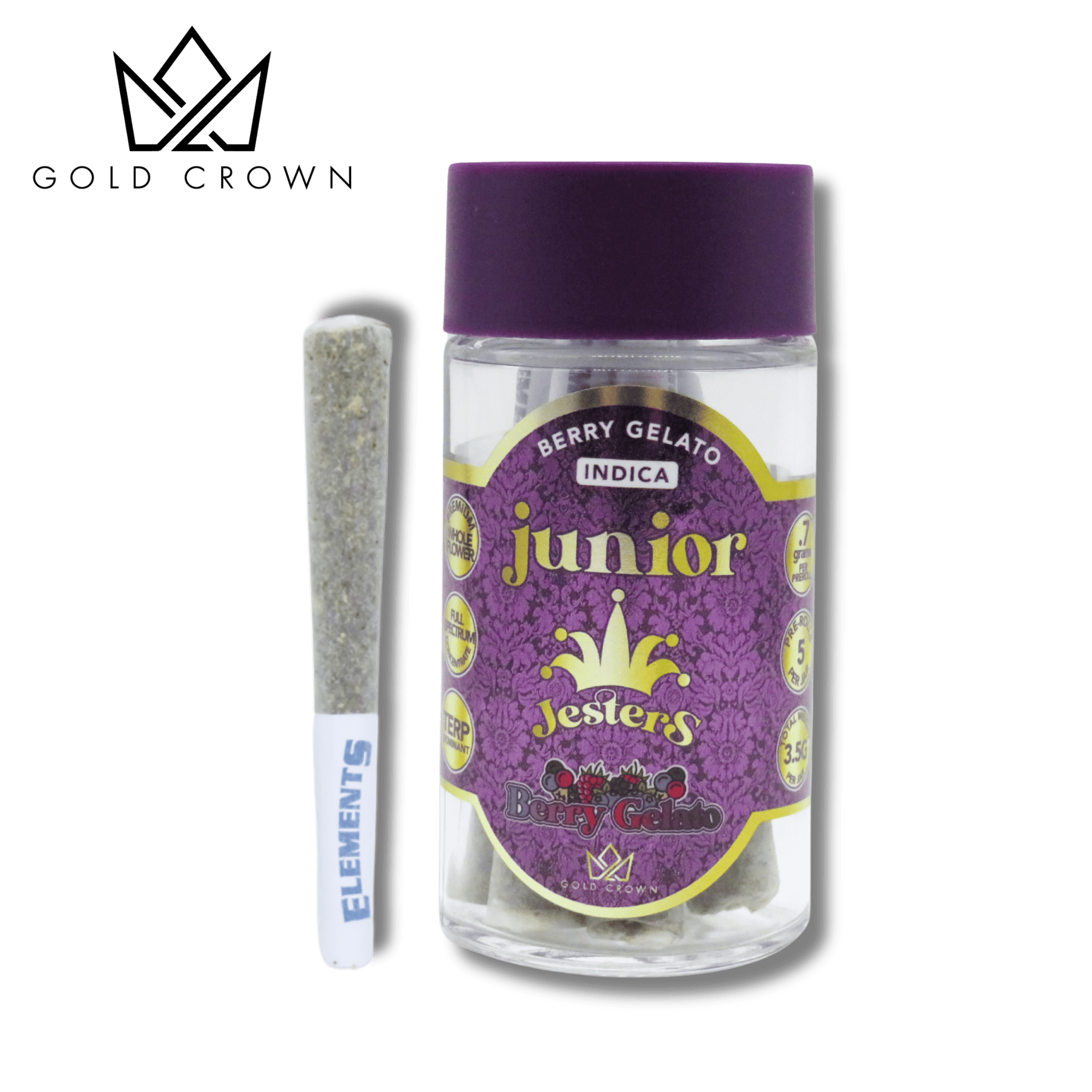 Royal Junior Jesters | Berry Gelato | Infused Joints | 0.7g each | 5pk