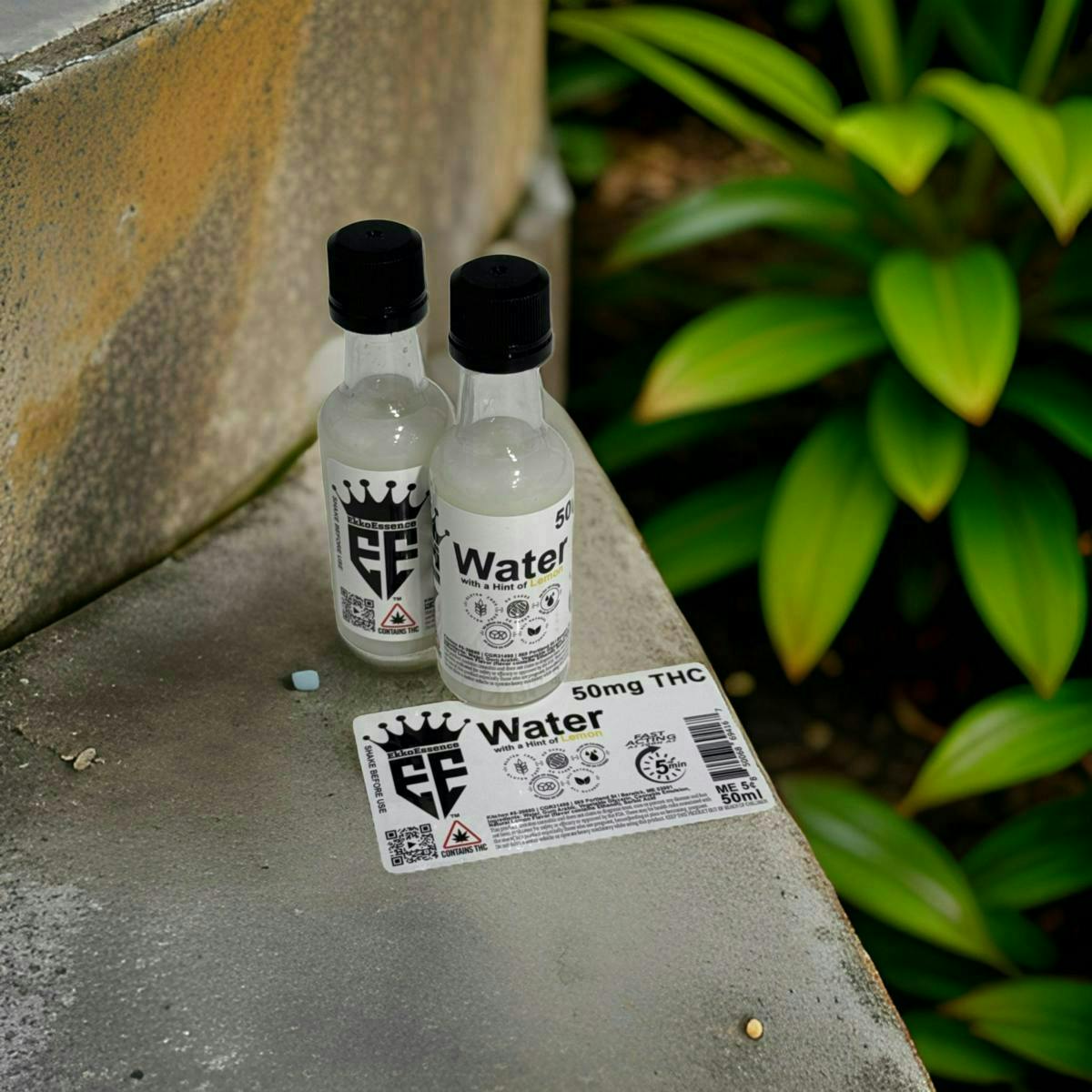 EkkoEssence | Lemon Water Infused Shot | Non-carbonated | 100mg | 50mL