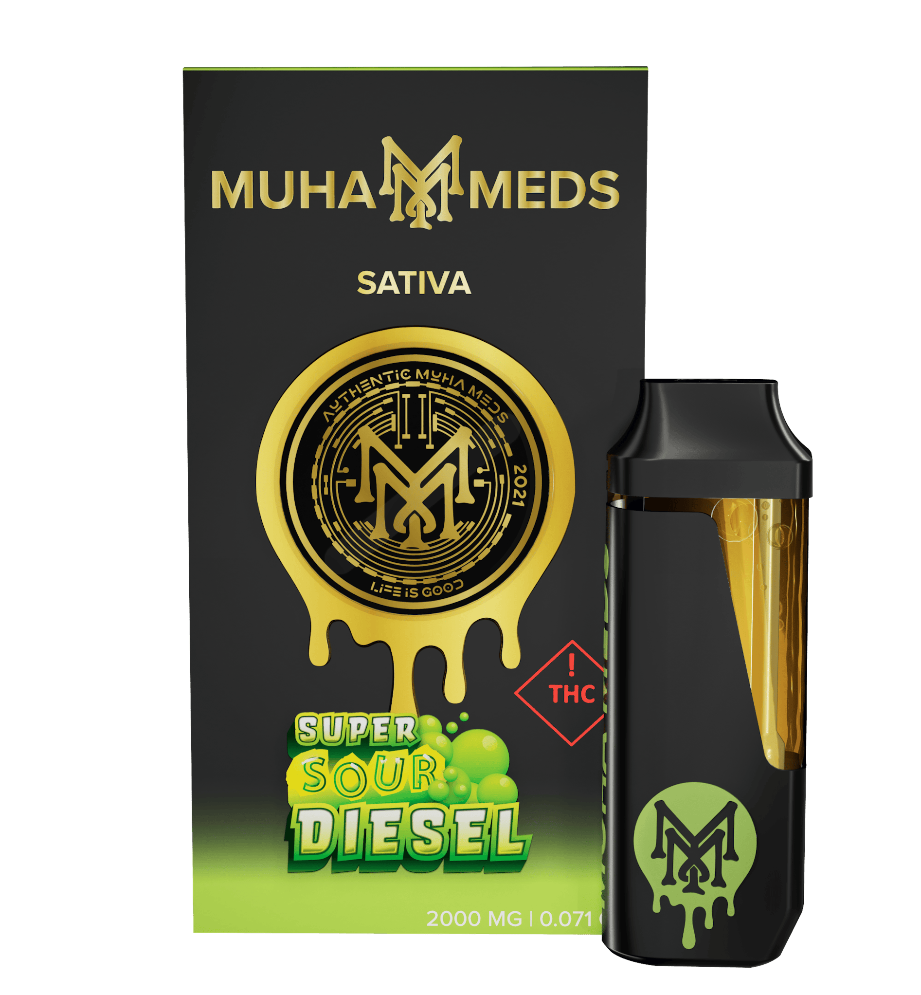 Super Sour Diesel | Disposable | 2g by Muha Meds