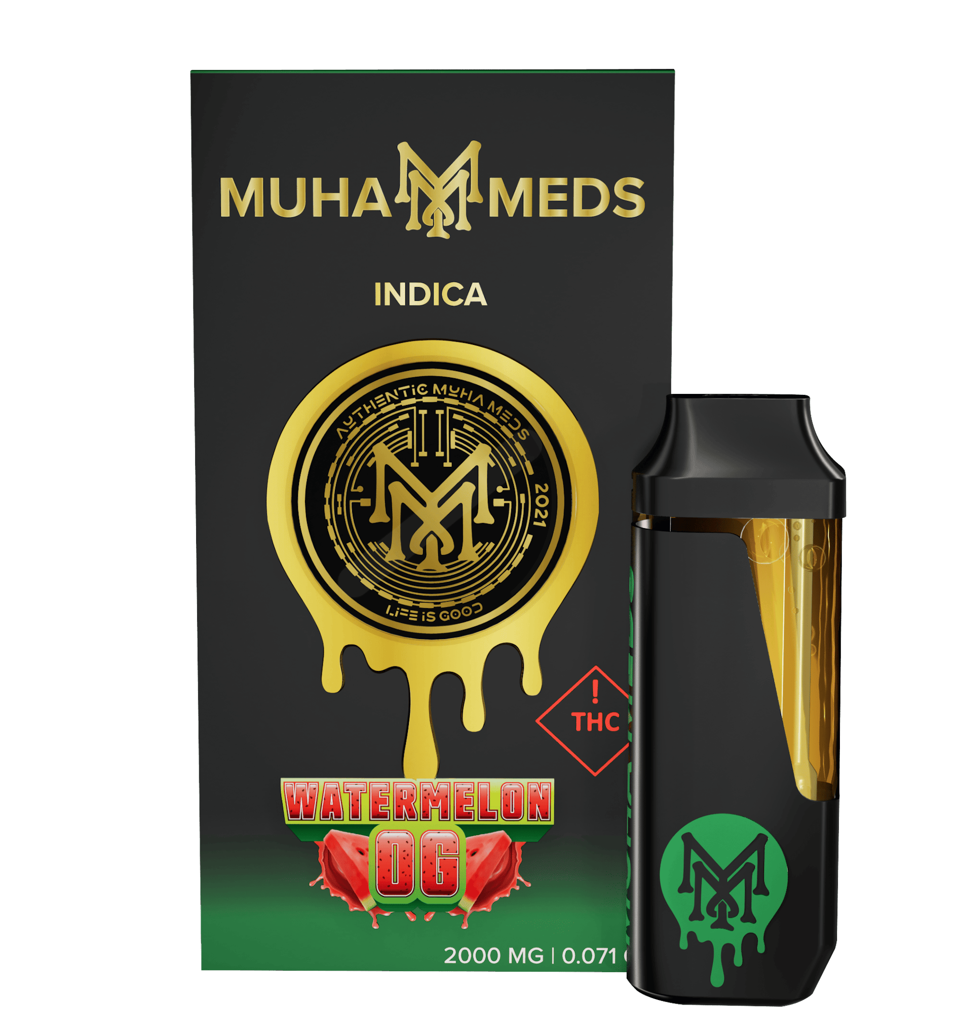 MI Muha Meds | Watermelon OG | Disposable | 2g - Muha Meds