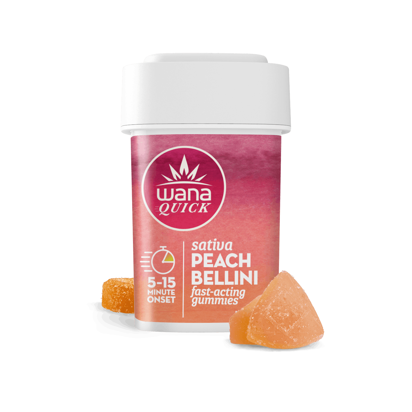 Peach Bellini - Sativa [20 pack] by Wana Edibles