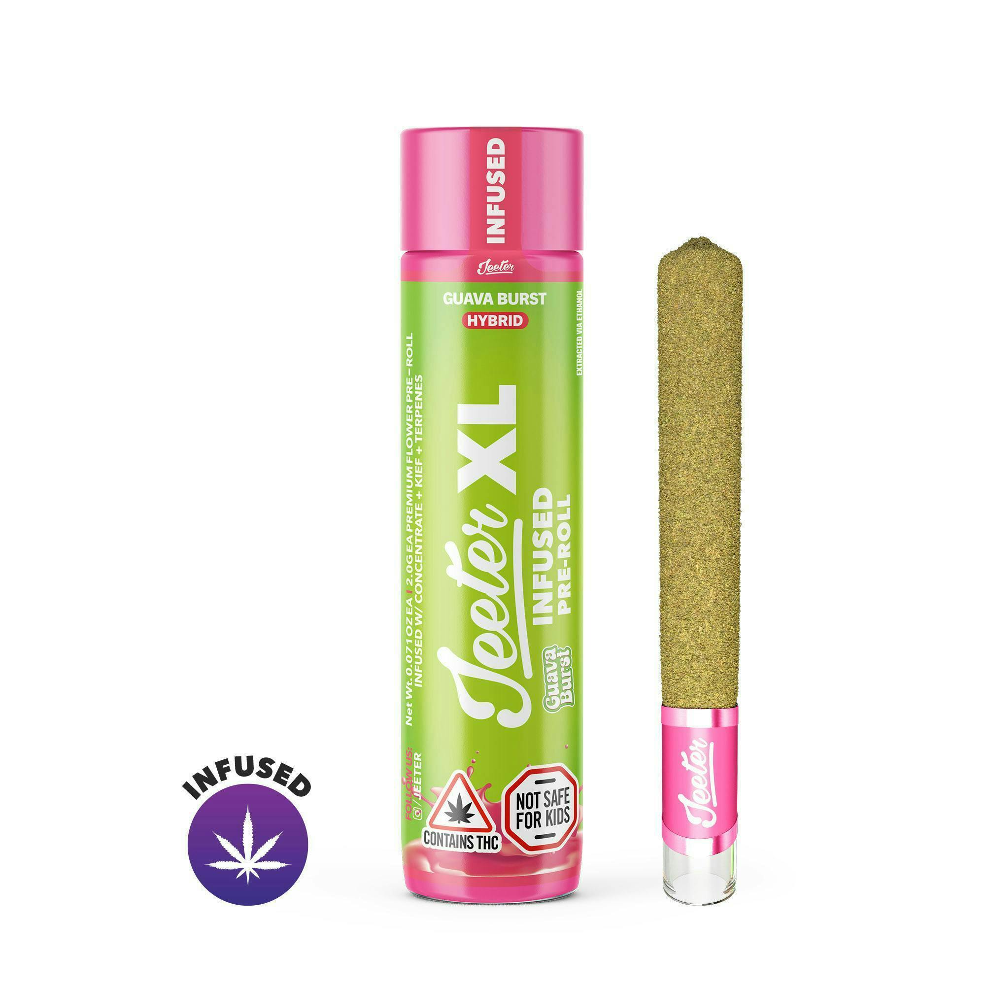Jeeter | Guava Burst | XL Infused Joint | 2g by Jeeter