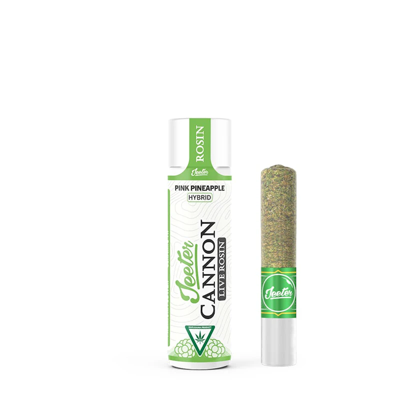 Jeeter Pink Pineapple · Live Rosin Cannon · Infused Joint · 1.3g, Infused Pre-Rolls