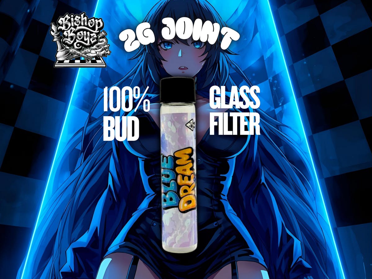 Preroll W/ Glass Tip Blue