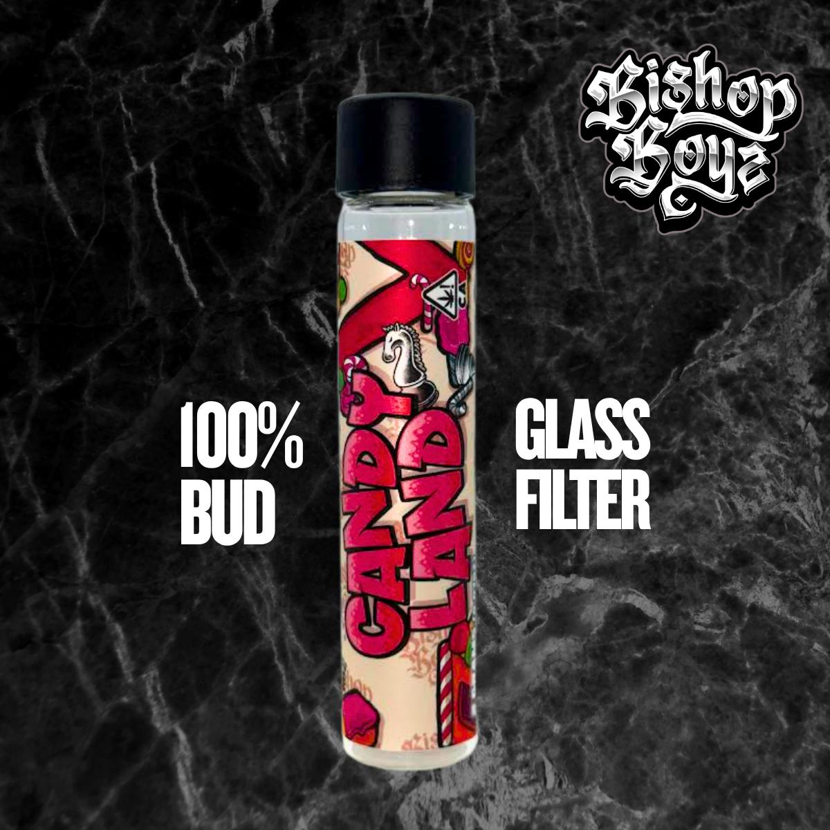 Bishop Boyz 2g All Bud Preroll w/ Glass Tip Candyland
