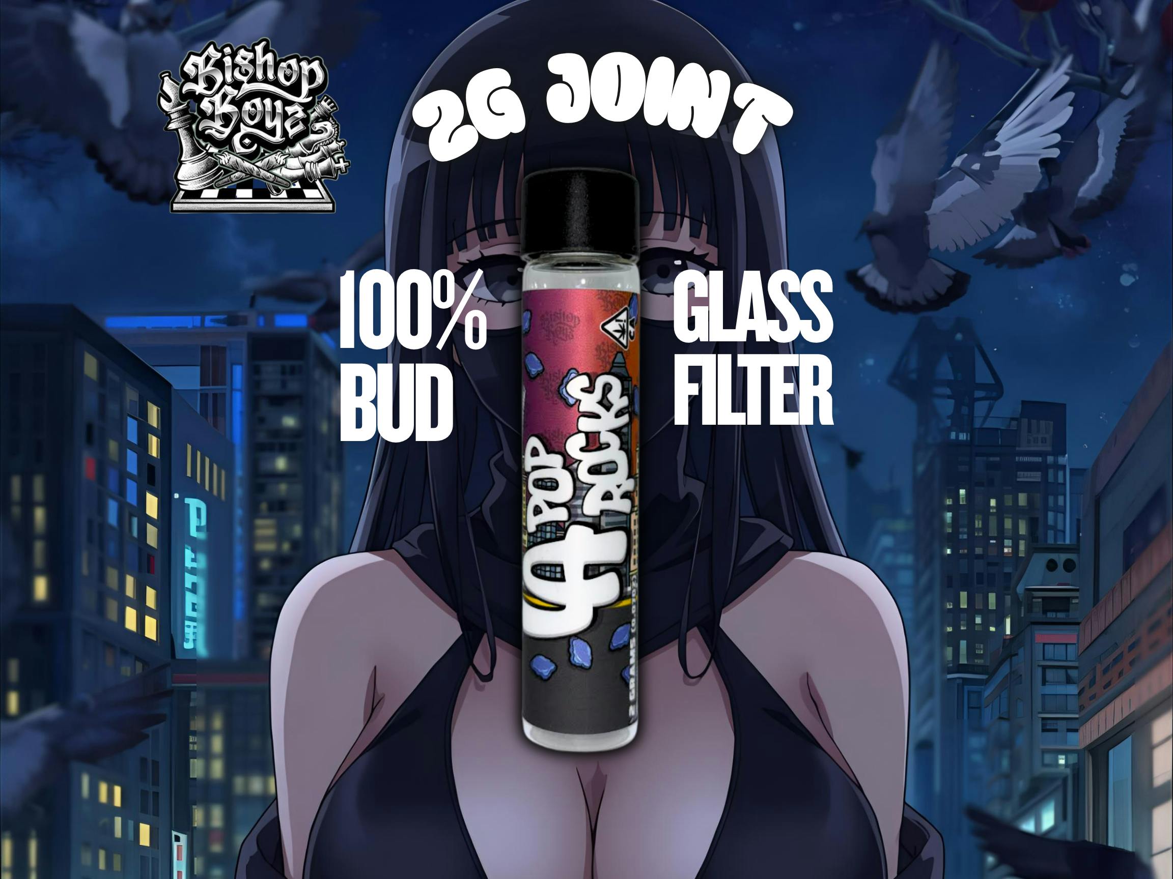 All Bud Preroll W/ Glass