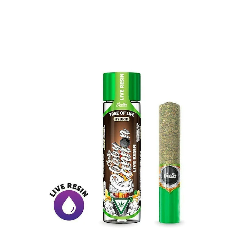 Jeeter Tree Of Life · Live Resin Cannon · Infused Joint · 1.3g, Infused Pre-Rolls
