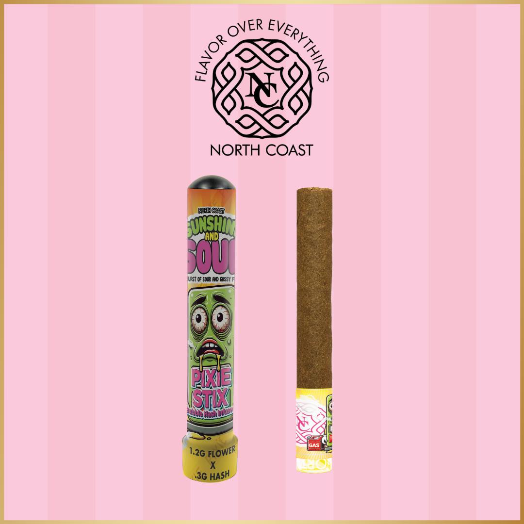 North Coast Sunshine and Sour Hemp Pixie Stick 1.5g by North Coast