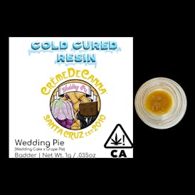 Creme De Canna - Cold Cured Resin - Badder - Wedding Pie - 1g - (I) - 4220