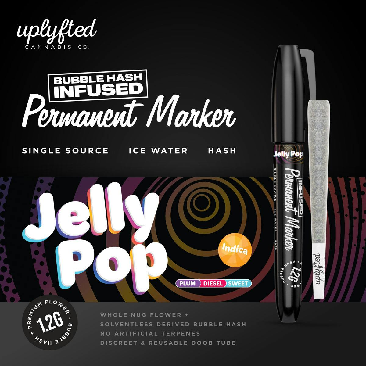 1.2g Bubble Hash Infused Pre-Roll -Permanent Marker X Jelly Pop