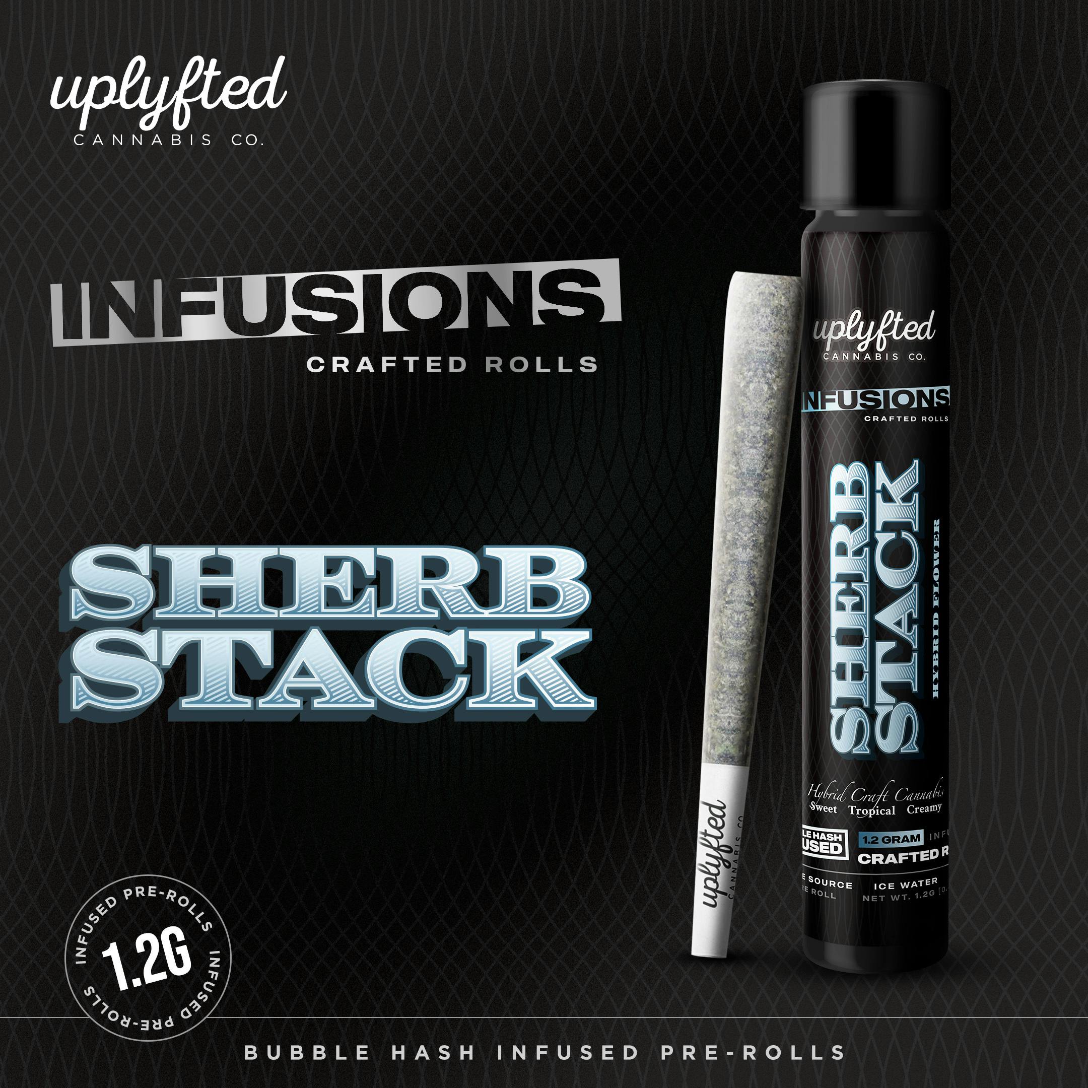 1.2g Bubble Hash Infused Pre-Roll - Sherb Stack by Uplyfted Cannabis Co