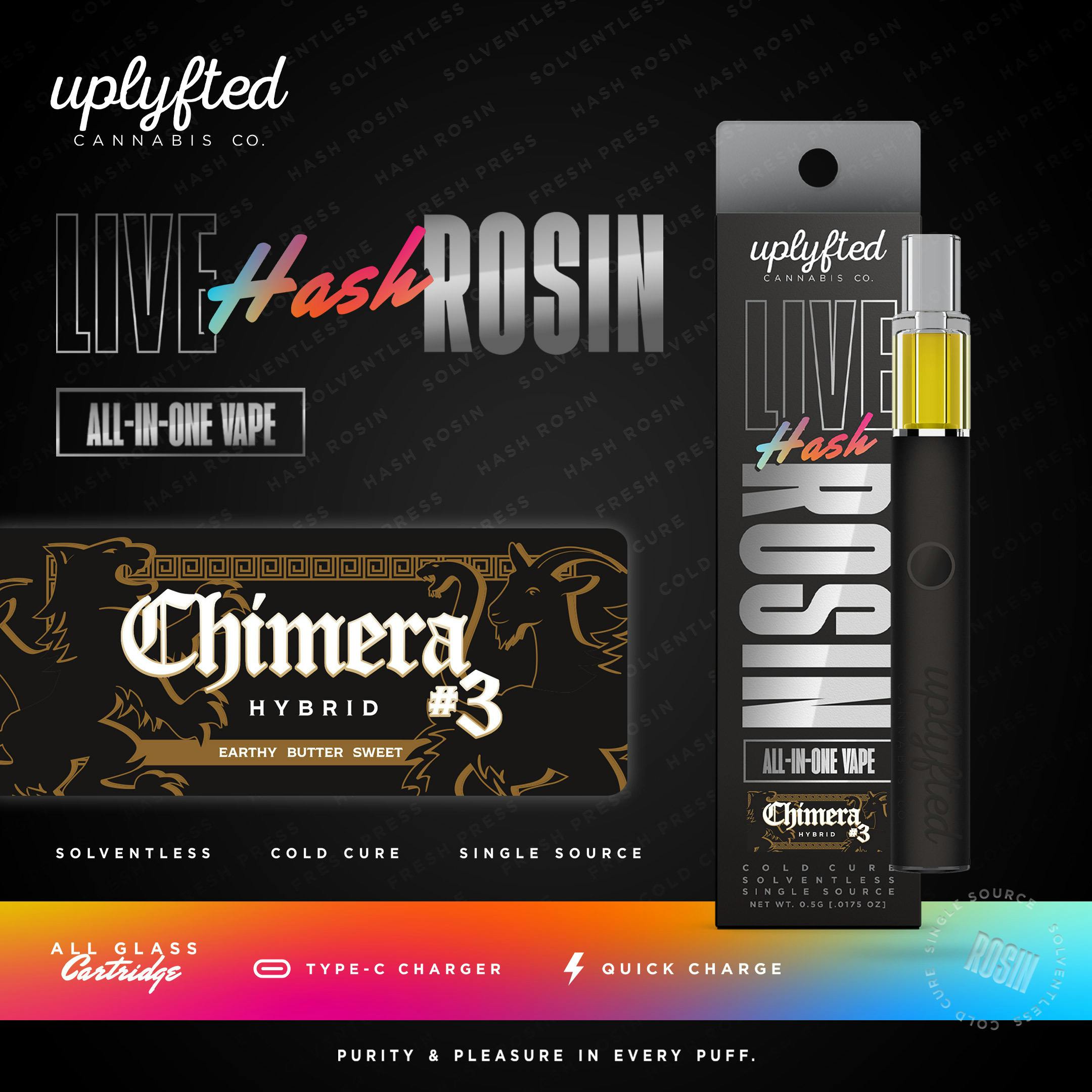 Chimera #3 | Live Rosin Disposable | 0.5g by Uplyfted Cannabis Co