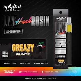 Live Rosin .5g Disposable Vape - Greazy Runtz