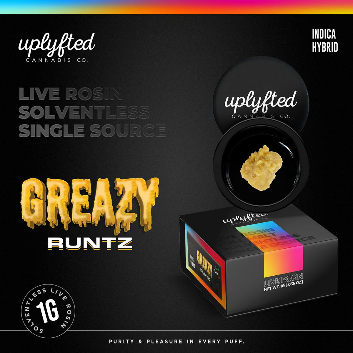 Greazy Runtz | Live Rosin | Cold Cure Badder | 1g