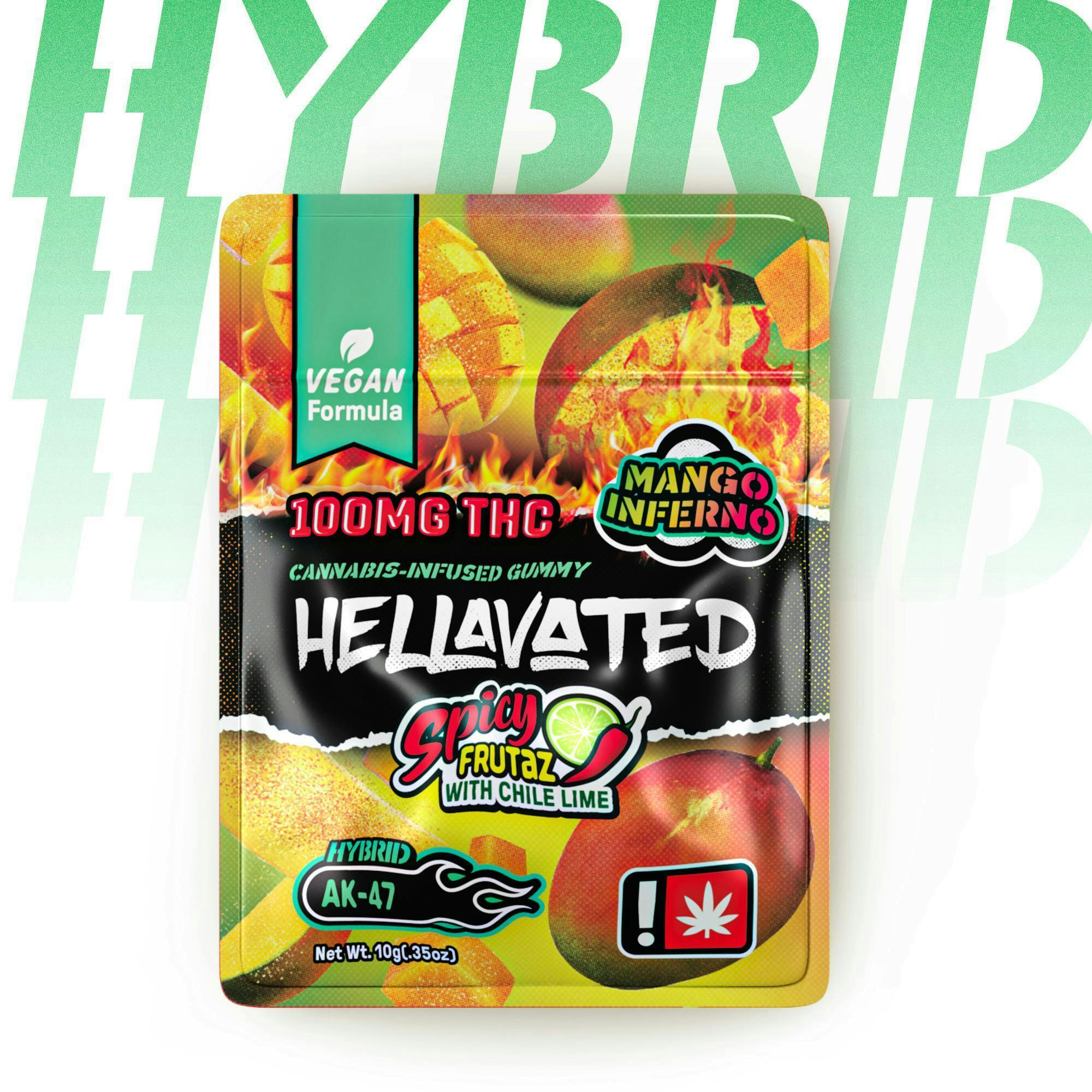Hellavated: Mango Inferno Spicy Frutaz Gummiez