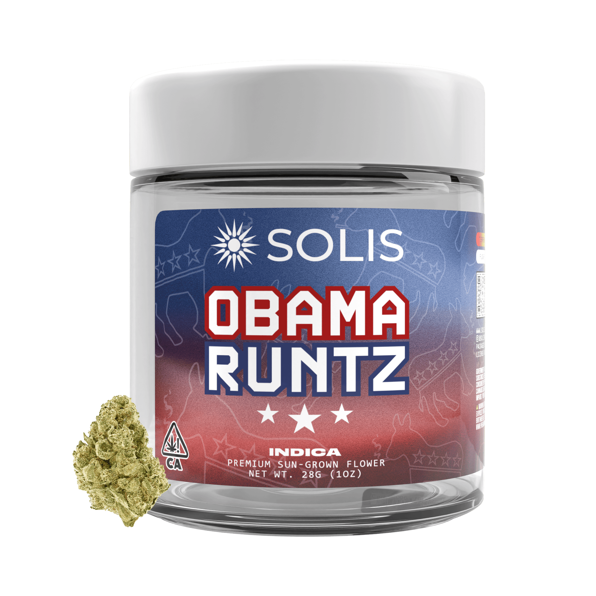 Obama Runtz | Jarred Flower (28g) | Indica - Solis