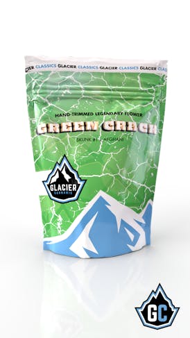 Glacier | Green Crack 8th Prepack 3.5g Legendary Hand-Trimmed Flower