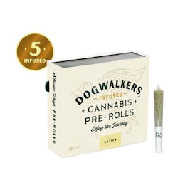 Dogwalkers Jack Herer 5 Pack Mini Show Dogs Infused Pre Rolls .45g