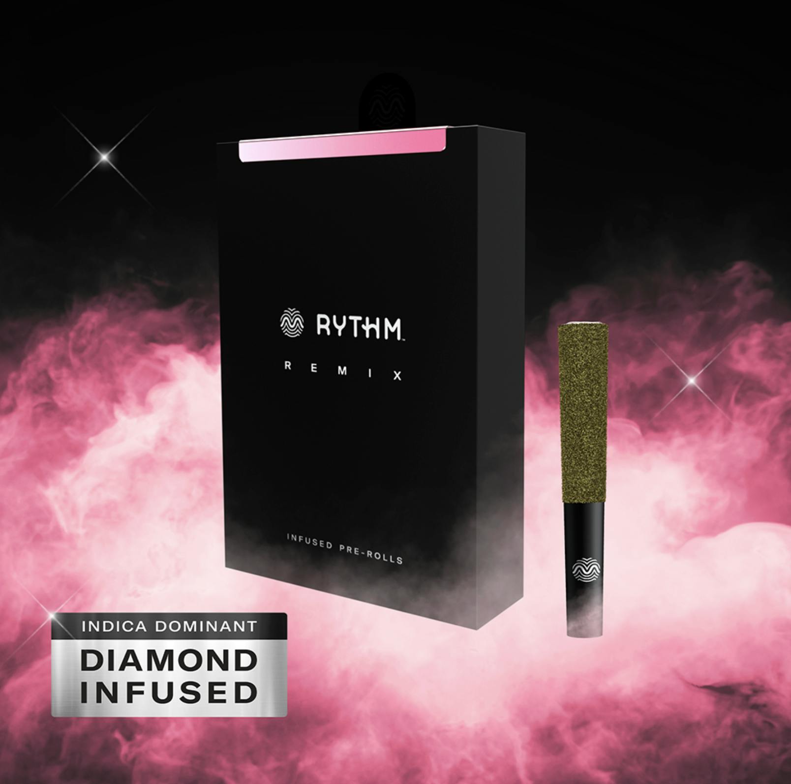 RYTHM 5 Pack Remix Infused Pre Roll Strawberry Shortcake [.5g] by Rythm