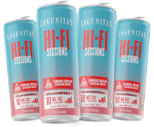 Lagunitas | Hi-Fi Sessions | Cloudberry | Cannabis Infused Sparkling Water 4pk | 40mg