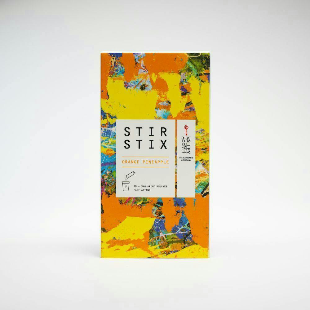 Orange Pineapple | Stir Stix 50mg THC by Happy Valley