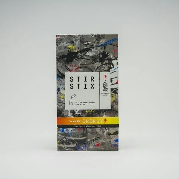 Energy - Unflavored | Curated FX Stir Stix 50mg THC by Happy Valley
