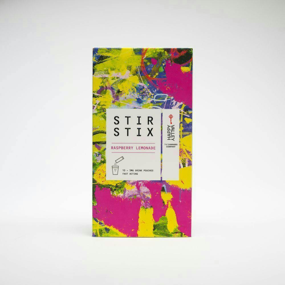 Raspberry Lemonade | Stir Stix 50mg THC by Happy Valley