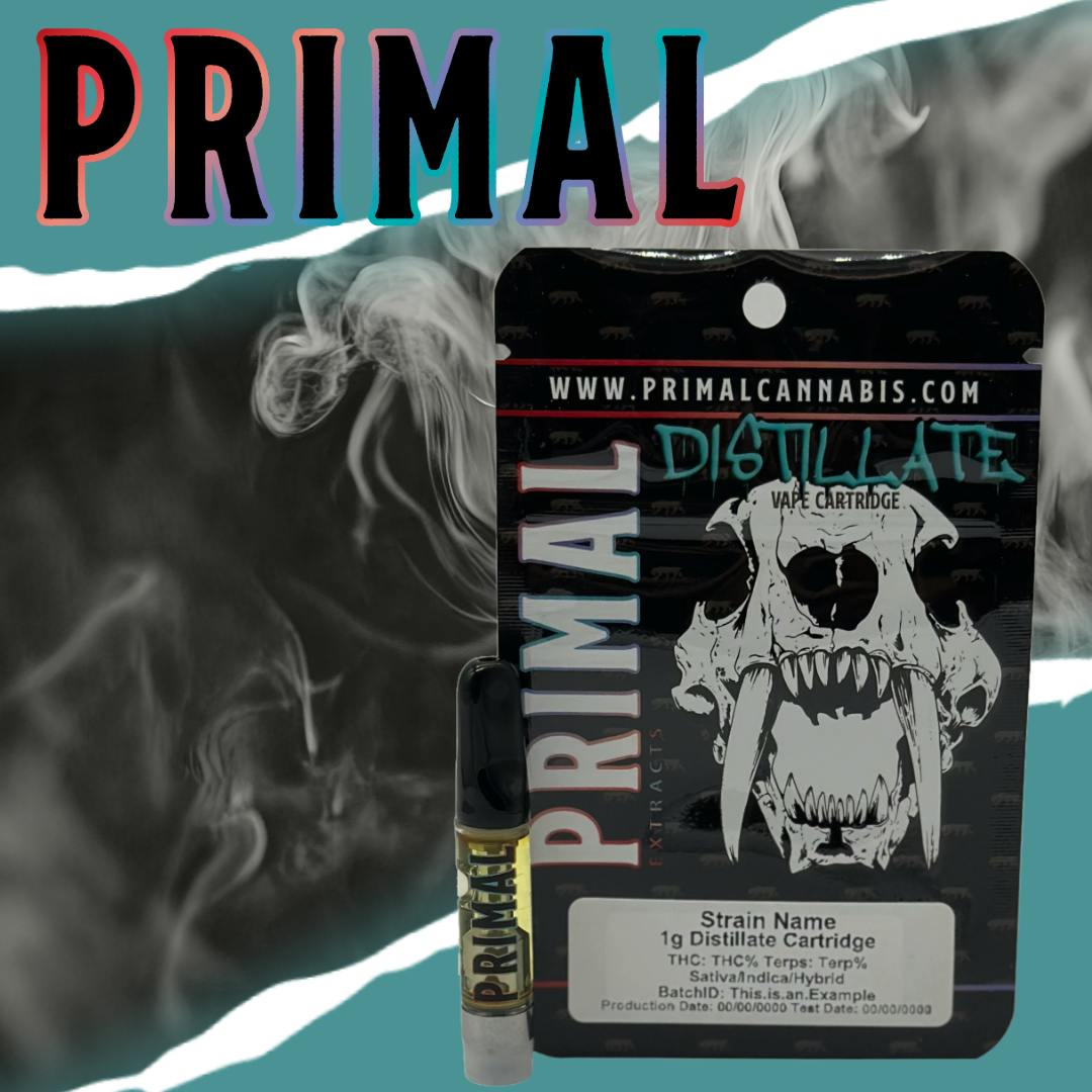 Distillate 1 gram - Golden Pineapple (S) by Primal Cannabis