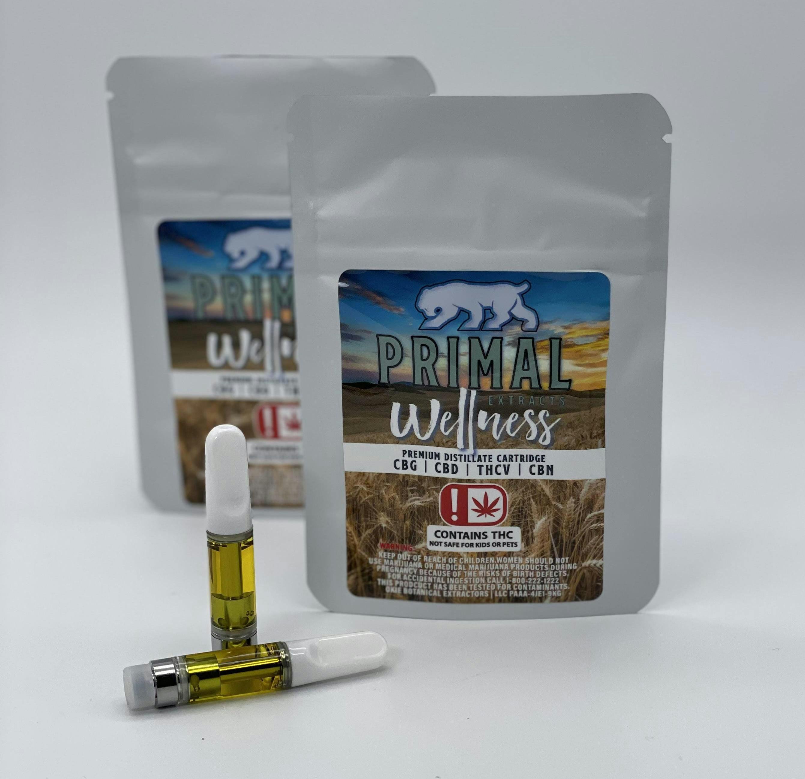 Primal Extracts Wellness Distillate Cartridge (THC)
