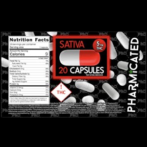 PHARMICATED - PhD Sativa Capsules - 150mg